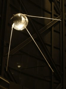 A replica of Sputnik I in the National Museum of the US Air Force