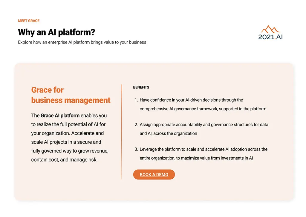 GRACE AI Platform for business management